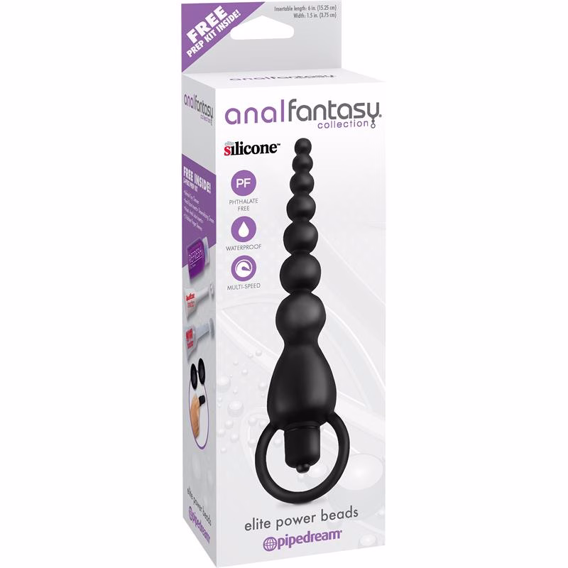 Anal Fantasy Collection Elite Power Beads - Color Negro