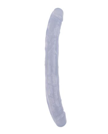 Dildo Doble Hi-Rubber 12.8 Transparente