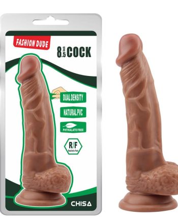 Dildo Dual Density Fashion 21 x 4.1 cm Bronceado