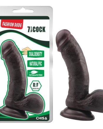Dildo Dual Density Fashion Dude 17.5 x 4 cm Marron