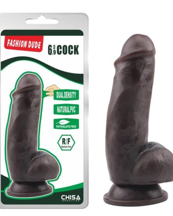 Dildo Dual Density Fashion Dude 17.5 x 4.9 cm Marron