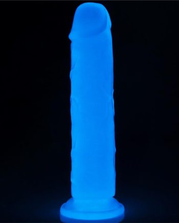 Dildo Lumino 8 Luz Azul