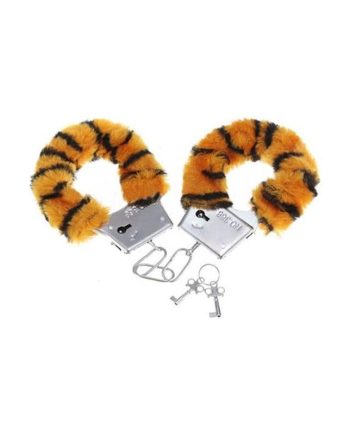 Esposas para Muñecas Forradas de Peluche Tigre