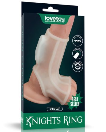 Funda el pene y testículos con vibración Ridge Knights