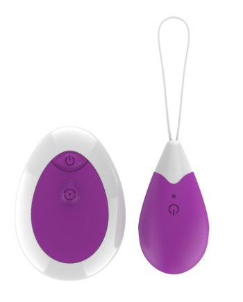 Huevo Vibrador con Control Remoto USB Púrpura