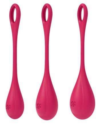 Kit 3 Bolas Suelo Pélvico Yoni Power 1 Rojo