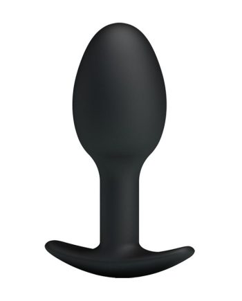 Plug Anal Silicona Negro con Bola