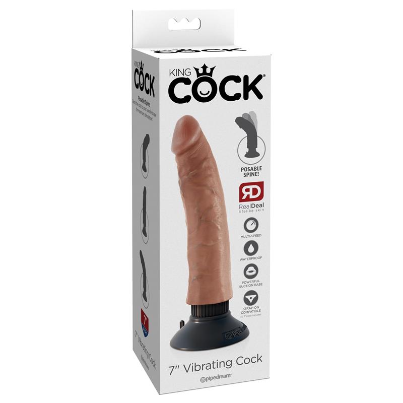 Vibrador Realista 7 Bronceado