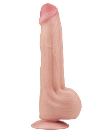 Dildo Dual Layer Piel Retractil 11.5
