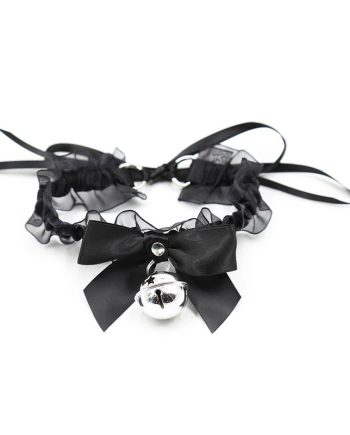 Collar con Lazo, Cascabel y Encaje