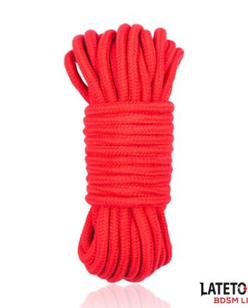 Cuerda Bondage de Algodón 5 m Roja