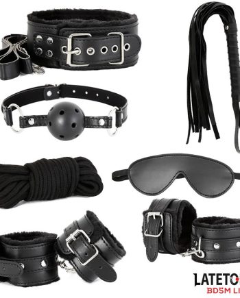 Set de 7 Piezas de Bondage Negro