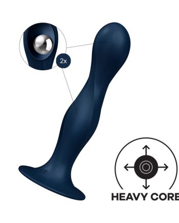 Dildo con Bola Interna Double Ball-R Azul
