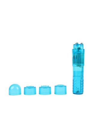 Mini Masajeador 3 Cabezales Azul