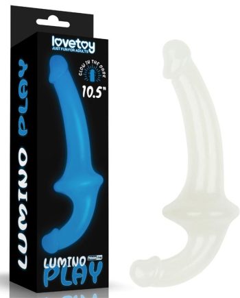 Dildo doble Lumino Play Luz Azul 10.5
