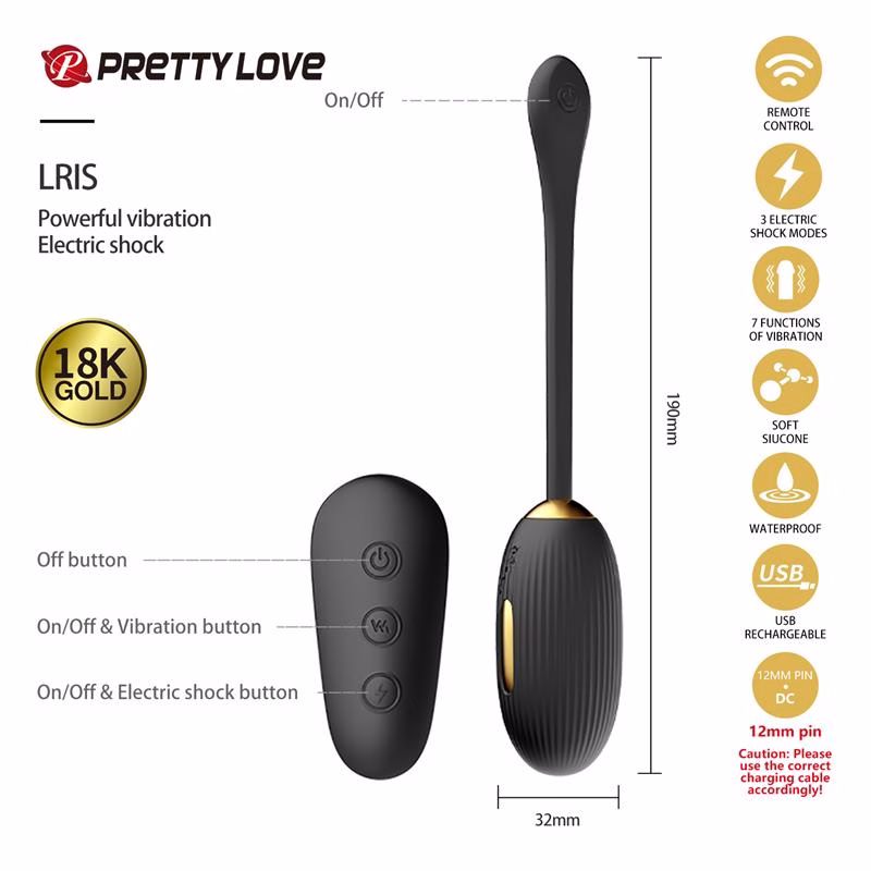 Luxury Set Queens Luxury Collection con 12 Juguetes Negro y Oro 18k