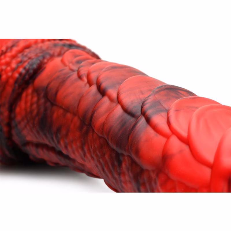 Fire Dragon Red Scaly Dildo Dragón