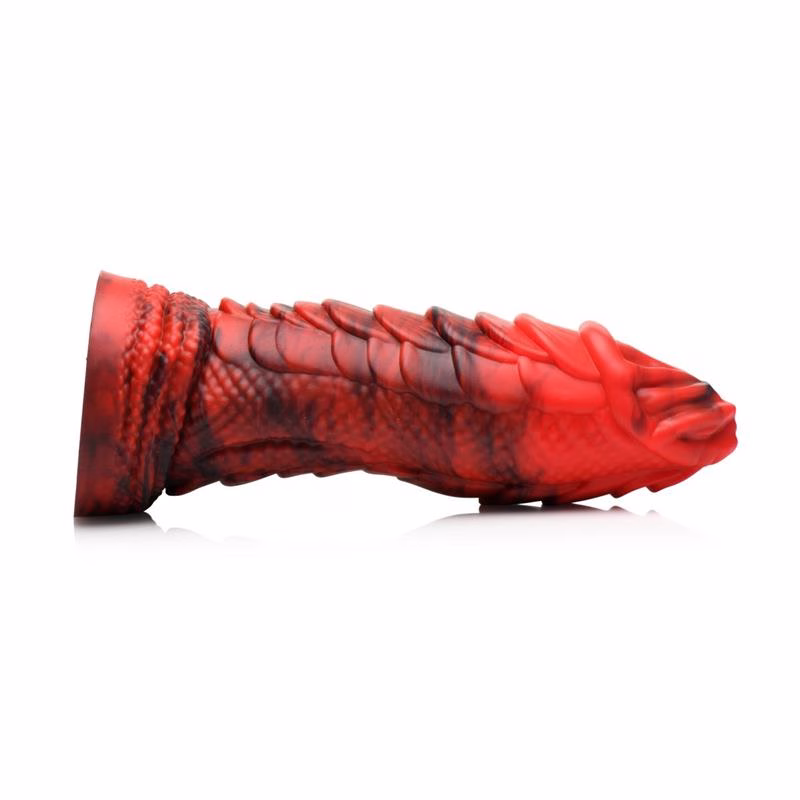 Fire Dragon Red Scaly Dildo Dragón