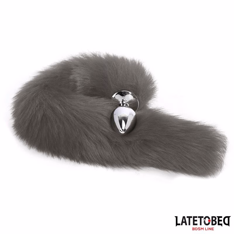 Plug Anal con Cola Gris
