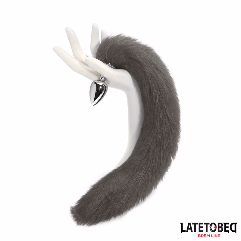 Plug Anal con Cola Gris