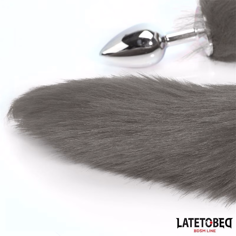 Plug Anal con Cola Gris