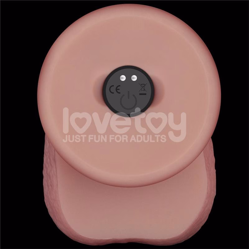 Dildo con Vibración Piel Deslizante Silicona Dual Layer 8