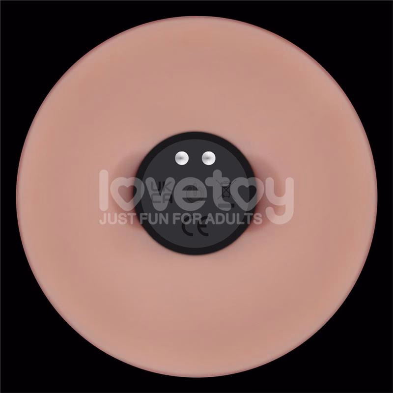 Dildo con Vibración Piel Deslizante Silicona Dual Layer 9