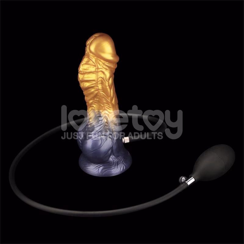 Dildo Inflable Silicona Dual Density 8