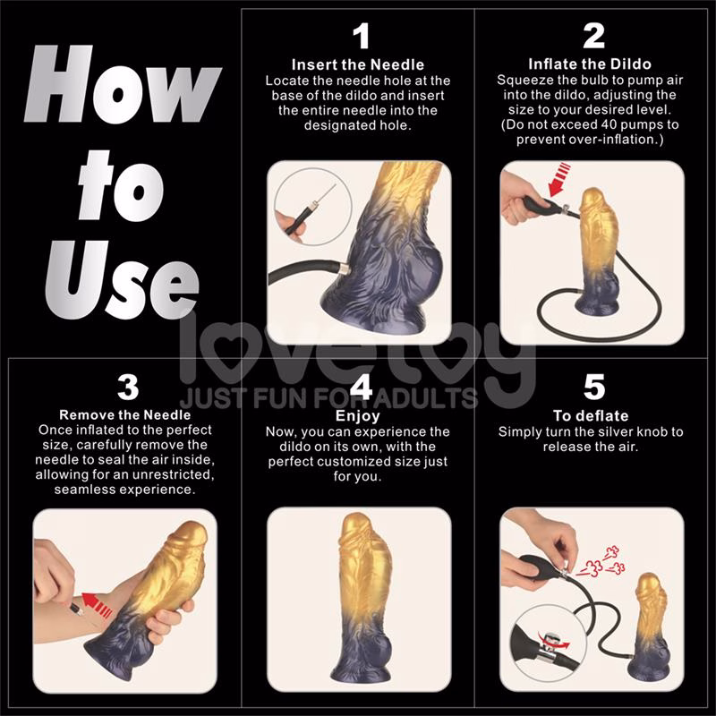 Dildo Inflable Silicona Dual Density 8