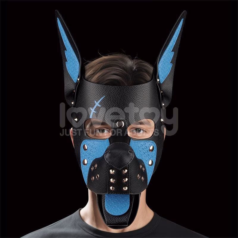Máscara Cachorro Rebellion Reign Scarred Alpha Pup Azul