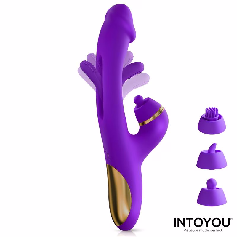 Siter 2.0 Vibrador con Lengua Flapping, Golpeteo y Cabezales Intercambiables