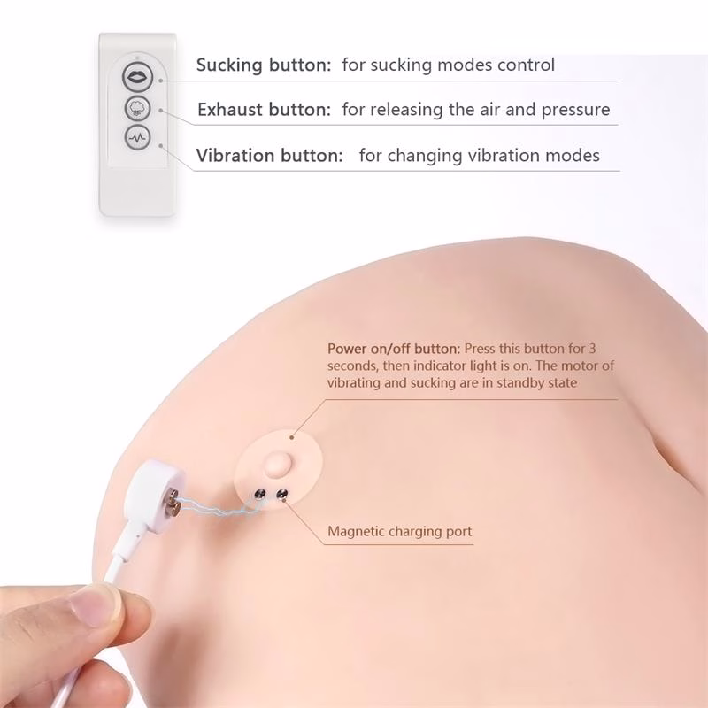 Ingrid Torso con Vibración y Efecto Succion 15.3 kg