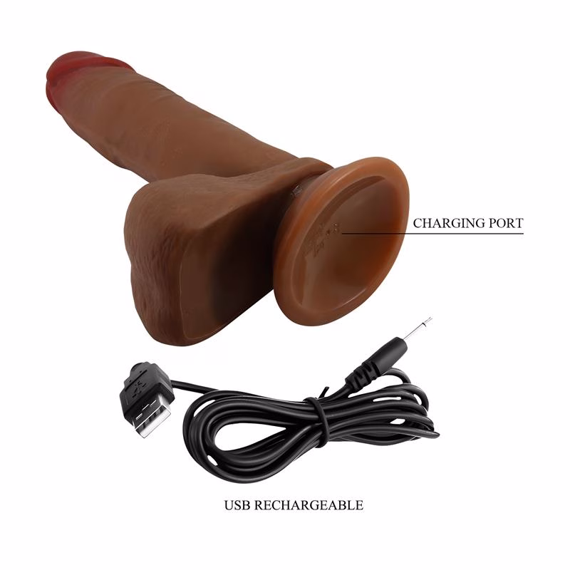 Abel Vibrador Realista con Rotación y Thrusting