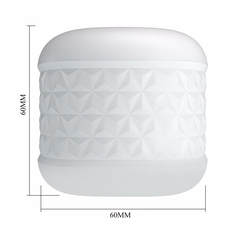 Crystle Masturbador Doble Entrada Blanco