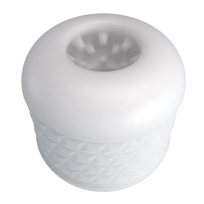 Crystle Masturbador Doble Entrada Blanco