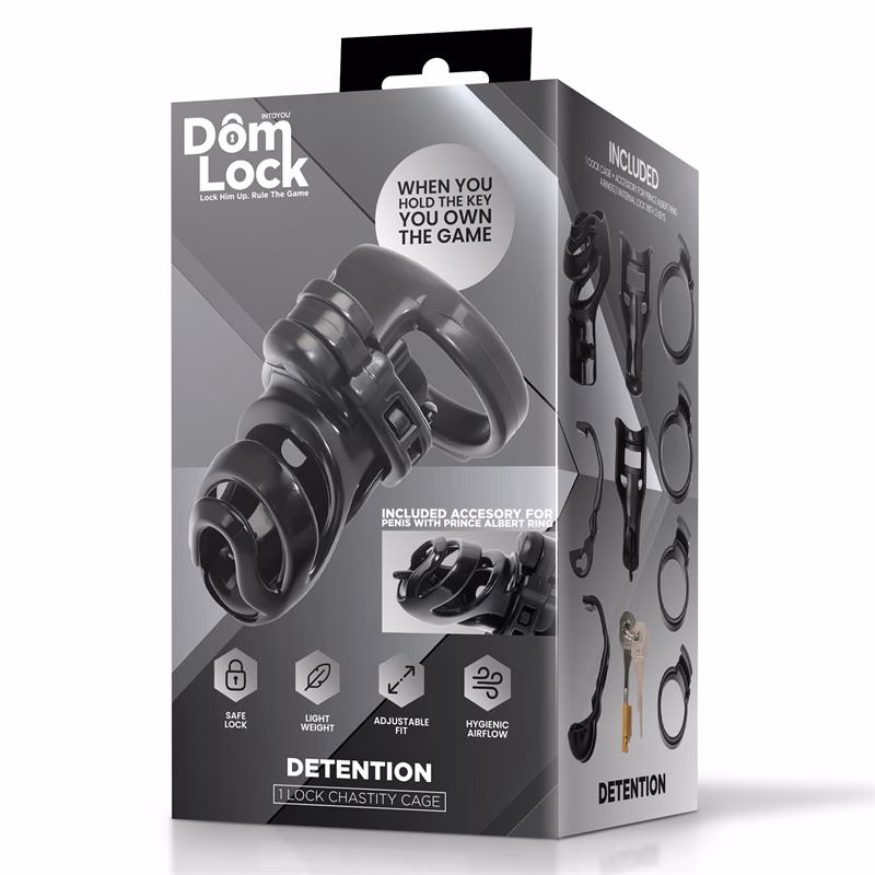 Detention Jaula para el Pene con Accesorio para Prince Albert
