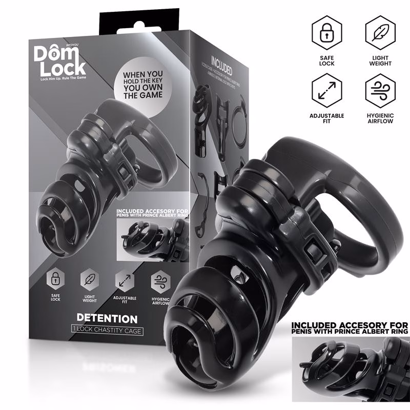 Detention Jaula para el Pene con Accesorio para Prince Albert