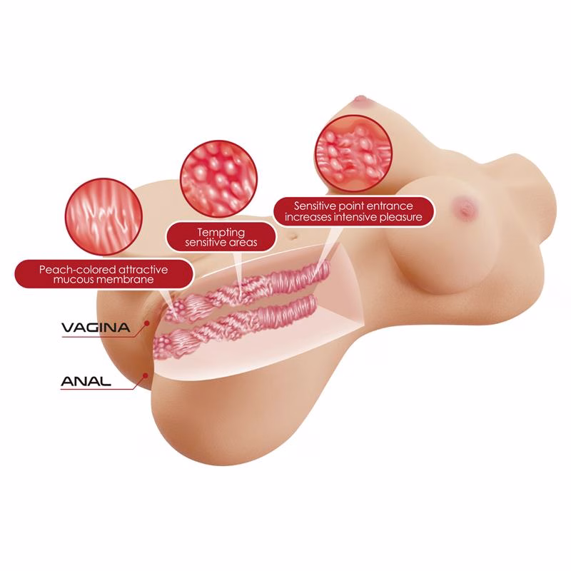 Masturbador Vagina y Ano 1.9kg